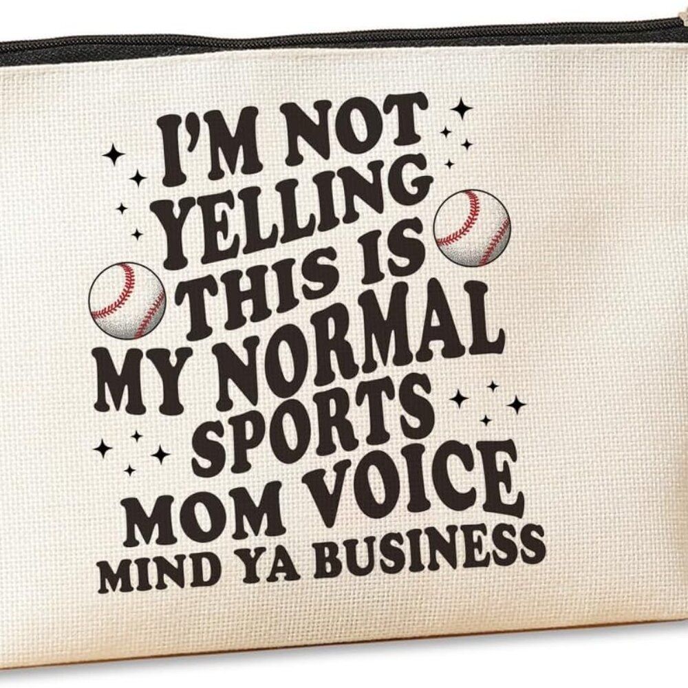 Funny Baseball Mom Gifts Mom Birthday Gifts Cosmetic Bag Sports Mom Gifts Mother
